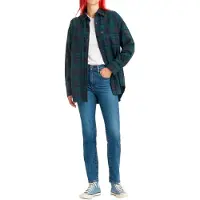 Levi's Damen 724 High Rise Straight Jean, Blue Wave Mid, 29W / 32L