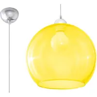Sollux Hängeleuchte BALL gelb 1xE27 15W Stahl/Glas 120x30x30cm Lighting