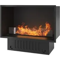 SOLOLED Invapo Inside 800 Einbau-Wasserdampfkamin - Mehrfarbige Flamme, 3D-Effekt und App-Steuerung, 1,2-l-Tank - 835 cm, automatische Nachfüllung