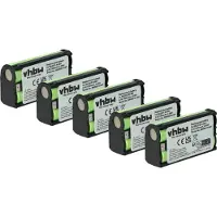 VHBW 5x Akku kompatibel mit Sennheiser EW 145 G3, EW 135 G4, EW 152 G2, EW 152 G3, EW 145 G4, EW 145 G2, EW 135-p G2 Mikrofon (1500 mAh, 2,4 V, NiMH)