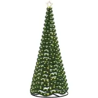 vidaXL LED-Lametta-Weihnachtsbaum mit Ständer EKENAS 250 cm 370 LEDs 42055409