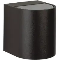 Albert Nr. 2402 schwarz, Lichtaustritt breit/breit, 2 x LED 6,7W, je 600 lm, 3000 K