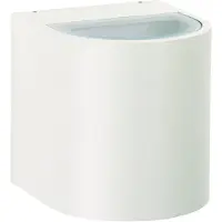 Albert Nr. 2402 weiß, Lichtaustritt breit/breit, mit 2 x LED 6,7 W, je 600 lm, 3000 K