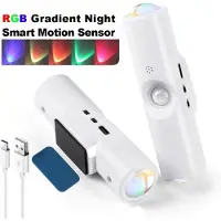 StarTech.com 4er-Set LED-Nachtlichter - Wiederaufladbare Wandleuchten - Doppelköpfig - Magnetisch - Bewegungssensor - 3 Farbtemperaturen - Dimmbar - Weiß