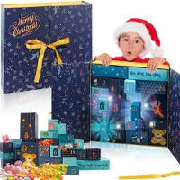 Sonstiges Adventskalender zum Selbstbefüllen, 24 Stück Party Schachteln, Geschenkboxen, Bastelset, bunt, Karton, 2026