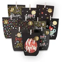Sonstiges Adventskalender zum Befüllen 24 Adventstüten Schwarz-bunt 2026