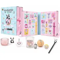 Merkloos Adventskalender Panda Thema, 24 Überraschungen, für Mädchen, Weihnachtskalender