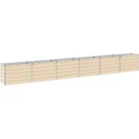 Syfax Hochbeet im Garten Elfenbein 480 x 40 x 55 cm