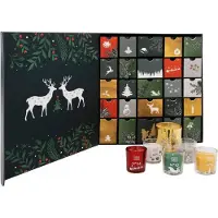 Merkloos Adventskalender mit 25 Duftkerzen im Glas, verschiedene Größen, für Weihnachten