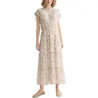 Scotch & Soda Ufu01183t Kurzarm Midi-kleid