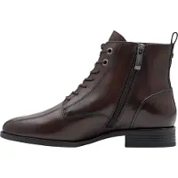 Tamaris Damen Schnürboots Stiefelette Leder Reißverschluss Schnürung 1-25121-43, Größe:41 EU, Farbe:Braun