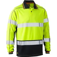 Bisley Workwear Langarm-Poloshirt BRAIDON 276510 Gr. 3XL gelb