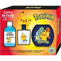 Corine de Farme Disney Pokémon Geschenkset (Eau de Toilette 30 ml + Schaumgel 3in1 300 ml + Snackbox)
