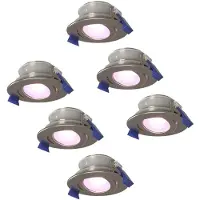 HOFTRONIC™ hoftronicsmart LED Einbaustrahler GU10 5,5W RGBWW IP65 schwenkbar 6er Set