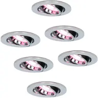 HOFTRONIC™ hoftronicsmart LED Einbaustrahler 5,5W RGBWW GU10 Chrom schwenkbar 6er Set