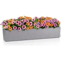 Lechuza 'Balconera Stone 100', steingrau, ca. 99 x 19 x H 19 cm