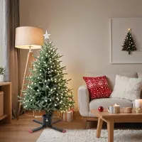 Prolenta Maison Exclusive - Christbaumständer Schwarz 61x61x15,5 cm