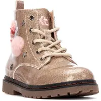 Xti für Mädchen. 15138501-NUDE Stiefelette 151385 gold (30), Wohnung, Reißverschluss, Lässig, Lackleder, Kinderbekleidung