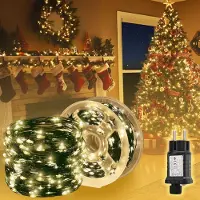 Salcar 100m 1000 LED Lichterkette Kupfer Innenbeleuchtung mit 8 Modi für Weihnachten Party Halloween Hochzeit Deko, Warmweiß