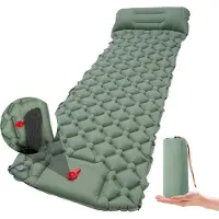 Merkloos Selbstaufblasbare Luftmatratze ultraleicht, mit Tragetasche, für Trekking und Outdoor