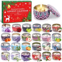 Merkloos Adventskalender 2026 mit 24 verschiedenen Duft-Teelichtern, für Frauen und Mädchen, Weihnachtskalender