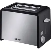 Cloer Toaster, Edelstahl/schwarz