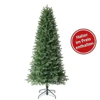 Polygroup Künstlicher Weihnachtsbaum Jedle DELUXE 210 cm Slim – realistischer, dichter Tannenbaum