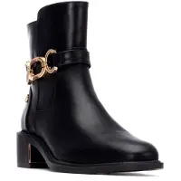 Xti für Damen. 14439801-NEGRO Stiefelette 144398 schwarz (37), 3 bis 5 cm, Reißverschluss, Lässig
