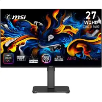 MSI PRO MAX 271QPX14G 2K 26.5 Zoll WQHD QD-OLED Panel 16:9 144 Hz Gaming Monitor PROMAX271QPX14G