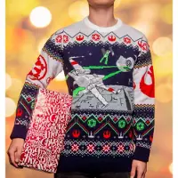 Aaa Merchandise Star Wars Christmas Pullover X-Wing v TIE Fighter Größe XL