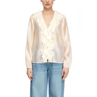Comma Blouses Grey/black Größe: 42 | Longsleeves Outlet | Damen | Grau