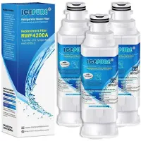 Icepure Kühlschrank Wasserfilter Ersatz für Samsung HAF-QIN/EXP, DA97-17376B, DA97-08006C, Reduziert PFAS/PFOA/PFOS, NSF , 3 Stück