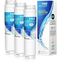 Icepure Wasserfilter für Kühlschrank 3 Stück kompatibel mit Bosch Ultra Clarity, Siemens, Neff, Miele, Haier
