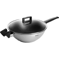 Woll Wok "Concept" Edelstahl 18/10 Ø 30 cm, induktionsgeeignet