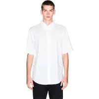 Armani Exchange für Herren. XM001935AF16631U0009 Regular Shirt weiß (XXL), Lässig, Baumwolle, Kurzarm