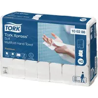 Tork Håndklædeark Tork Xpress Soft Premium H2 Multifold - (21 pakker x 110 ark)