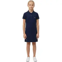 Lacoste Polokleid Mädchen Piqué Marineblau-Größe 140