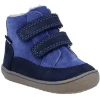 Richter Lauflernschuh "Maxi WMS: Mittel", Jungen, Gr. 24, wärmend, blau (blau, navy), Nubukleder, Schuhe Lauflernschuh, Winterschuh mit WMS und Warmfutter, Größenschablone zum Download