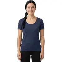 Löffler Women Shirt Short Sleeve Merino Light 130 dark blue (495) 46