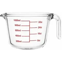 MamboCat SKALA Messbecher 1L aus Glas mit Skalen in Milliliter, Unzen & Cups – 22277572