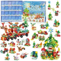 Merkloos Adventskalender 2026, 699-teilig, 24 nummerierte Boxen, für Kinder