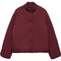 Vero Moda Kurzjacke "VMROSIA SHORT JACKET BOO", Damen, Gr. S, rot (windsor wine), Web, Obermaterial: 100% Nylon, unifarben, normal, Jacken Kurzjacke, Kunstfaser