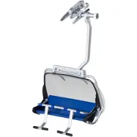 Jaegerndorfer Weihnachtsdorf Zubehör Sitz 4-Sitzer blau/grau (tweekleurig)
