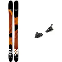 Movement - Ski Set inkl. Bdg. - Freestyle-Ski - Pack Fly 92 2027 für Herren aus Holz - Orange