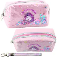 Lean Schulmäppchen mit Stirnband Einhorn Konfetti Rosa 20cm
