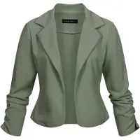 Cloud 5ive Jackenblazer "Short Blazer with ruched sleeves"