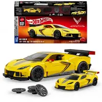 Hot Wheels Brick Shop Hot Wheels ’20 Corvette C8.R-Bauspielzeugset (261 Teile), für Sammler, Bausatz, 10 Jahr(e), Kunststoff, 261 Stück(e), 538,9 g