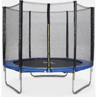 Softee Trampolin Plus, 310 cm Durchmesser, 76 cm Höhe, Mehrfarbig, 150 kg, mit Sicherheitsnetz