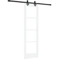 vidaXL Schiebetür ORKDAL 61 x 198,5 cm Massivholz Kiefer und Glas