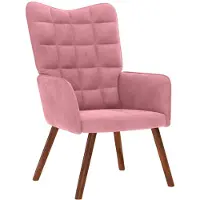 vidaXL Relaxsessel Rosa Samt